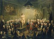 unknow artist s and duke Fredriks besok in Am grinding - and Bildhuggare Academies the 8 Dec. 1780 Germany oil painting reproduction